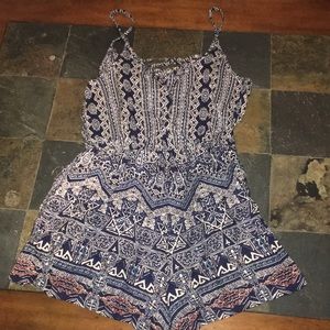 Patterned romper